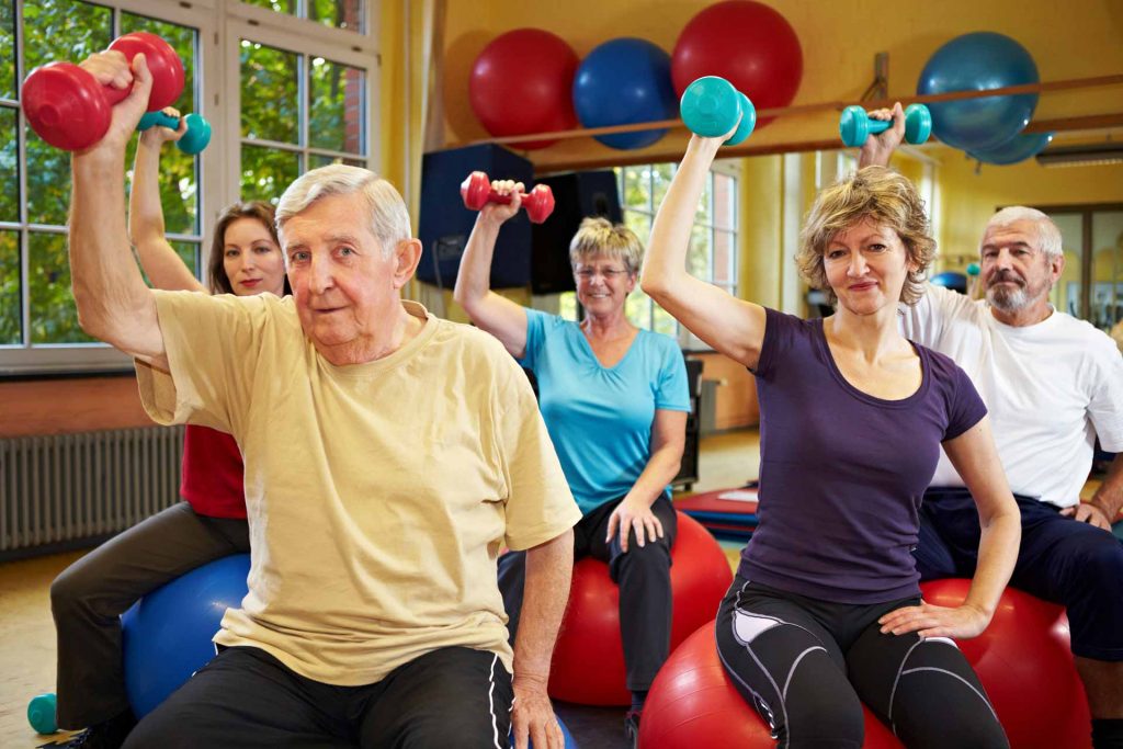 Pensioners-exercising